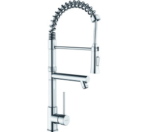 TAU Single lever sink mixer with spring and spout